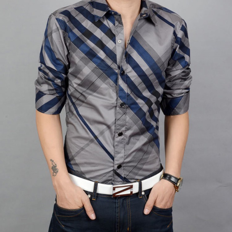 Fitted botton-down shirt